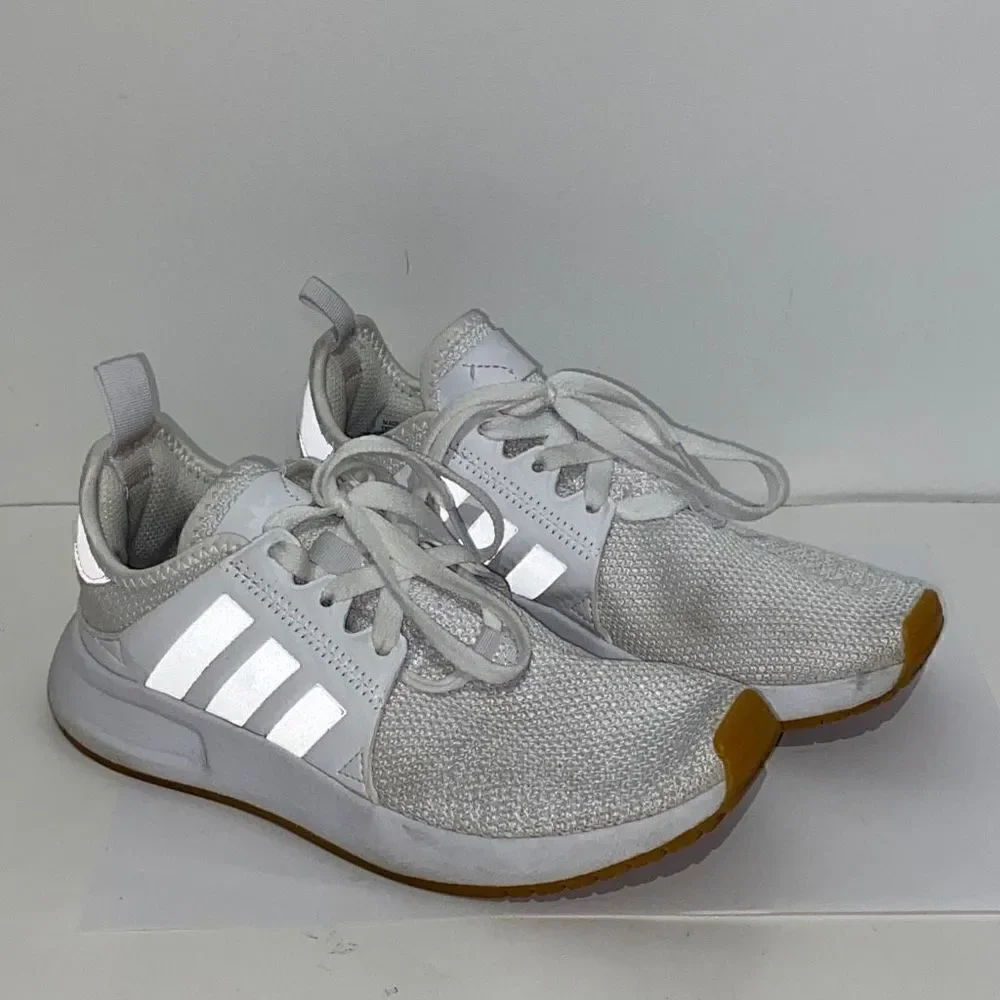 Adidas Kids X_PLR White /‎ Gum Lace-Up Running / Casual Sneakers Size 3.5